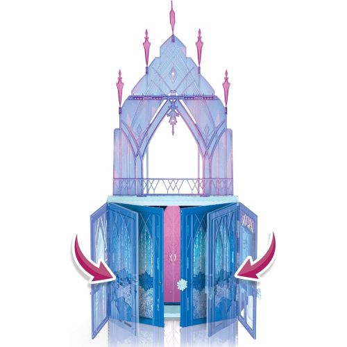 디즈니 Disney Frozen 2 Elsas Fold and Go Ice Palace, Castle Playset, Toy for Kids Ages 3 and Up