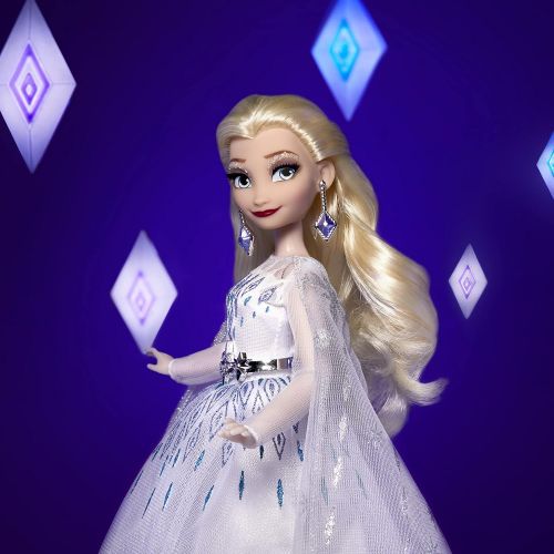 디즈니 Disney Princess Style Series Holiday Elsa Doll, Fashion Doll Accessories, Collector Toy for Kids 6 and Up , White