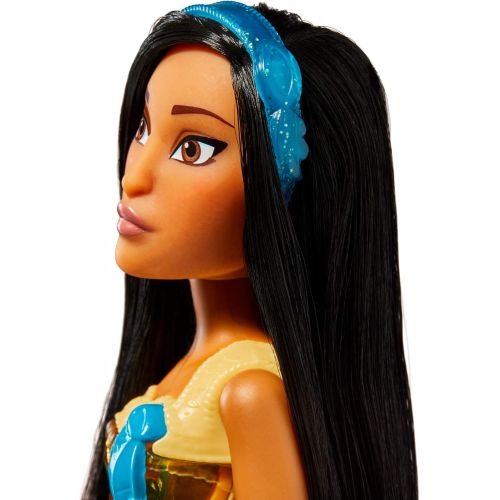 디즈니 Disney Princess Royal Shimmer Pocahontas Doll, Fashion Doll with Skirt and Accessories, Toy for Kids Ages 3 and Up