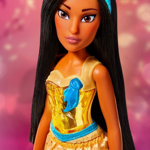 디즈니 Disney Princess Royal Shimmer Pocahontas Doll, Fashion Doll with Skirt and Accessories, Toy for Kids Ages 3 and Up