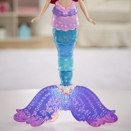 디즈니 Disney Princess Rainbow Reveal Ariel, Color Change Doll, Water Toy Inspired by The Disney’s The Little Mermaid, for Girls 3 and Up