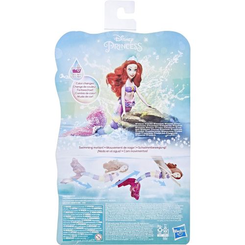 디즈니 Disney Princess Rainbow Reveal Ariel, Color Change Doll, Water Toy Inspired by The Disney’s The Little Mermaid, for Girls 3 and Up