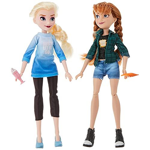 디즈니 Disney Princess Ralph Breaks The Internet Movie Dolls, Elsa & Anna Dolls with Comfy Clothes & Accessories