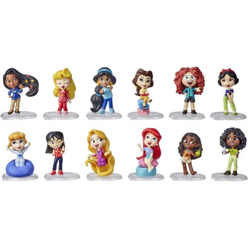 디즈니 Disney Princess Comics Minis Comfy Squad Collection Pack, 12 Dolls Collectable Toy for Girls 3 Years and Up