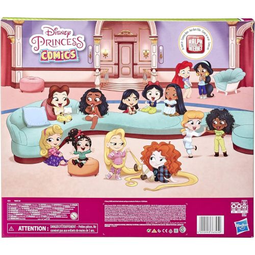 디즈니 Disney Princess Comics Minis Comfy Squad Collection Pack, 12 Dolls Collectable Toy for Girls 3 Years and Up