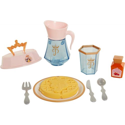 디즈니 Disney Princess Style Collection Room Service Breakfast Food Kitchen Pretend Play Toys for Kids Includes Serving Tray, Plate Cover, Pitcher & More