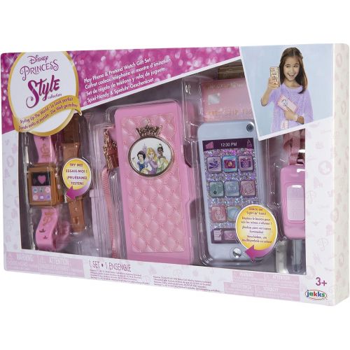 디즈니 Disney Princess Style Collection Role Play Set with Toy Smartphone and Watch for Girls [Amazon Exclusive]