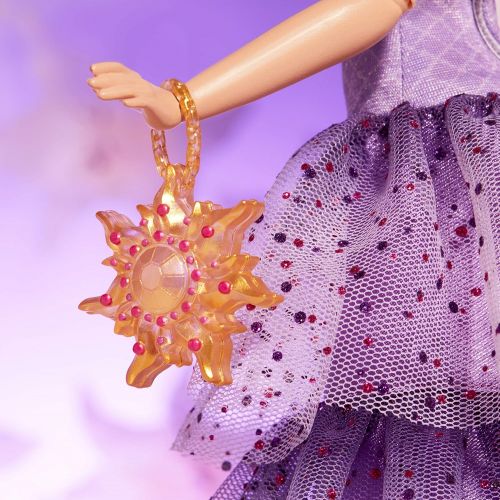 디즈니 Disney Princess Style Series Rapunzel Fashion Doll, Contemporary Style Dress with Headband, Purse, and Shoes, Toy for Girls 6 and Up