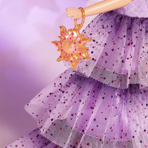 디즈니 Disney Princess Style Series Rapunzel Fashion Doll, Contemporary Style Dress with Headband, Purse, and Shoes, Toy for Girls 6 and Up