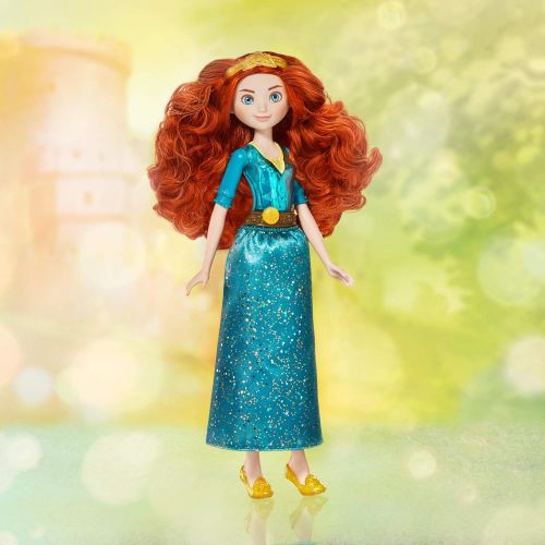 디즈니 Disney Princess Royal Shimmer Merida Doll, Fashion Doll with Skirt and Accessories, Toy for Kids Ages 3 and Up