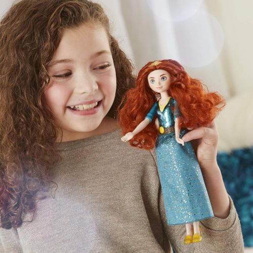 디즈니 Disney Princess Royal Shimmer Merida Doll, Fashion Doll with Skirt and Accessories, Toy for Kids Ages 3 and Up