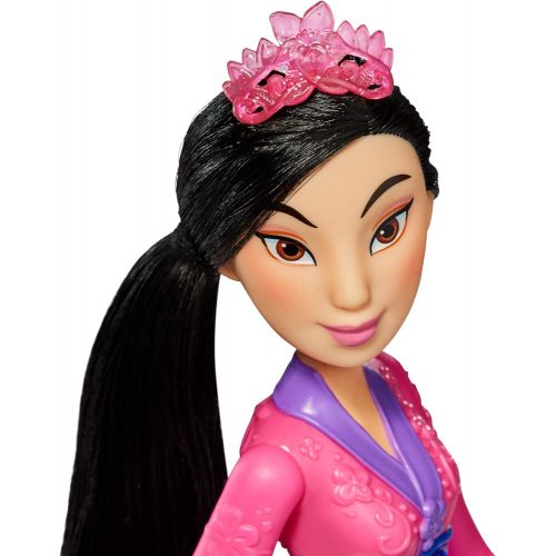 디즈니 Disney Princess Royal Shimmer Mulan Doll, Fashion Doll with Skirt and Accessories, Toy for Kids Ages 3 and Up