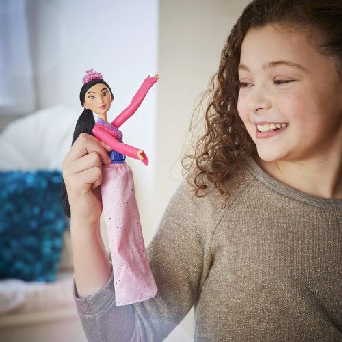 디즈니 Disney Princess Royal Shimmer Mulan Doll, Fashion Doll with Skirt and Accessories, Toy for Kids Ages 3 and Up