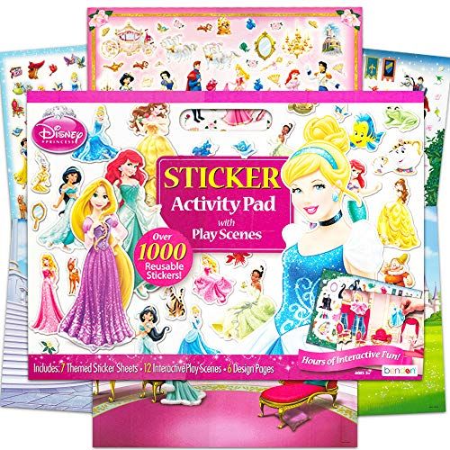 디즈니 Disney Princess Giant Sticker Box Activity Set ~ Over 1000 Disney Princess Stickers Featuring Cinderella, Little Mermaid, Tangled, Belle and More