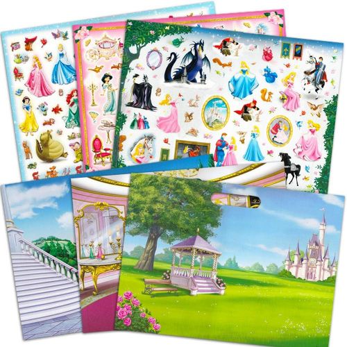 디즈니 Disney Princess Giant Sticker Box Activity Set ~ Over 1000 Disney Princess Stickers Featuring Cinderella, Little Mermaid, Tangled, Belle and More