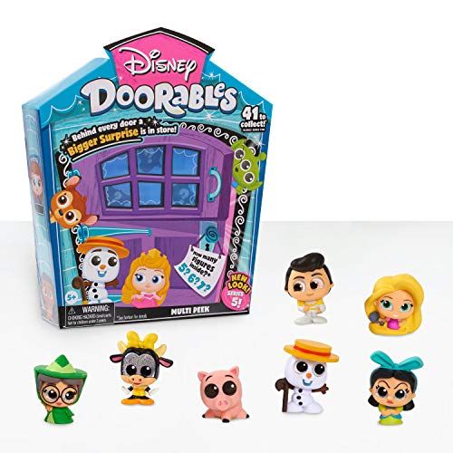 디즈니 Disney Doorables Multi-Peek Pack Series 5, Collectible Mini Figures, Styles May Vary, by Just Play