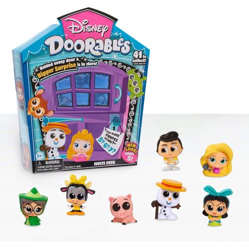 디즈니 Disney Doorables Multi-Peek Pack Series 5, Collectible Mini Figures, Styles May Vary, by Just Play