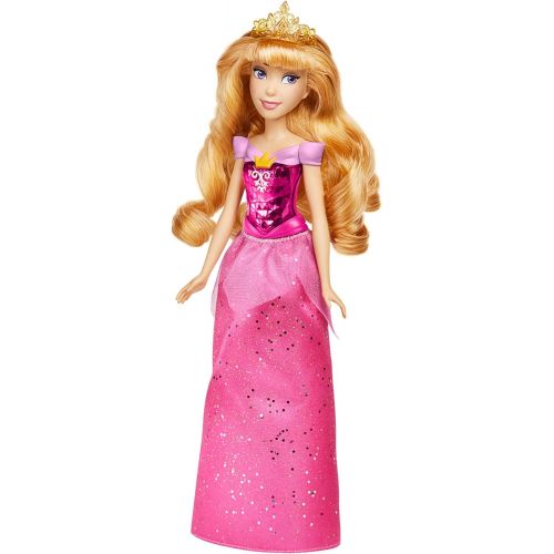 디즈니 Disney Princess Royal Shimmer Aurora Doll, Fashion Doll with Skirt and Accessories, Toy for Kids Ages 3 and Up , Pink