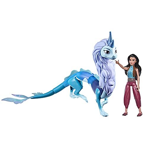 디즈니 Disney Princess Disneys Raya and The Last Dragon Color Splash Raya and Sisu Dragon, Water Toy for Kids 3 and Up