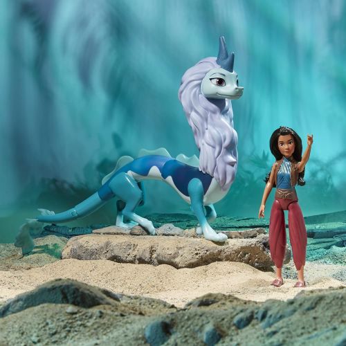 디즈니 Disney Princess Disneys Raya and The Last Dragon Color Splash Raya and Sisu Dragon, Water Toy for Kids 3 and Up