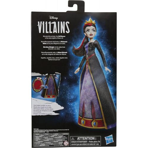 디즈니 Disney Princess Disney Villains Evil Queen Fashion Doll, Accessories and Removable Clothes, Disney Villains Toy for Kids 5 Years Old and Up