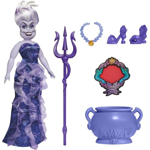 디즈니 Disney Princess Disney Villains Ursula Fashion Doll, Accessories and Removable Clothes, Disney Villains Toy for Kids 5 Years Old and Up