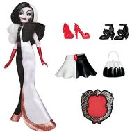Disney Princess Disney Villains Cruella De Vil Fashion Doll, Accessories and Removable Clothes, Disney Villains Toy for Kids 5 Years Old and Up