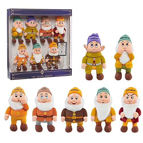 디즈니 Just Play Disney Disney Treasures from The Vault ? Seven Dwarves Plush Basic, Ages 3 Up, Multi-Color