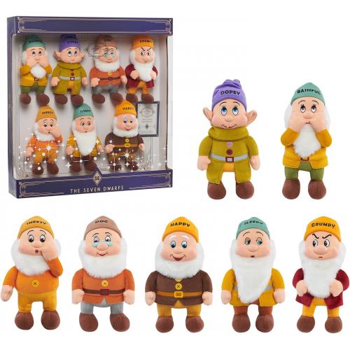 디즈니 Just Play Disney Disney Treasures from The Vault ? Seven Dwarves Plush Basic, Ages 3 Up, Multi-Color