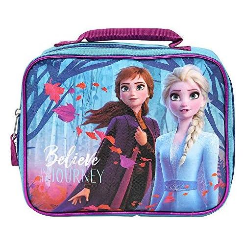 디즈니 Disney Frozen Insulated School Lunch Bag- Elsa and Anna for Kids