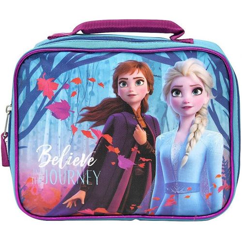 디즈니 Disney Frozen Insulated School Lunch Bag- Elsa and Anna for Kids