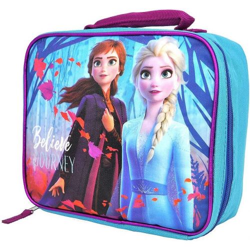 디즈니 Disney Frozen Insulated School Lunch Bag- Elsa and Anna for Kids