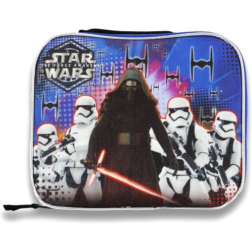 디즈니 Disney 14585 Star Wars S7COR03ZA Rectangular Lunch Bag, Blue