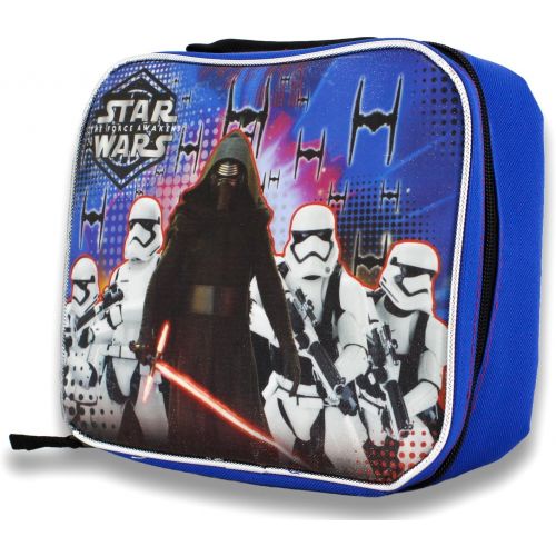 디즈니 Disney 14585 Star Wars S7COR03ZA Rectangular Lunch Bag, Blue