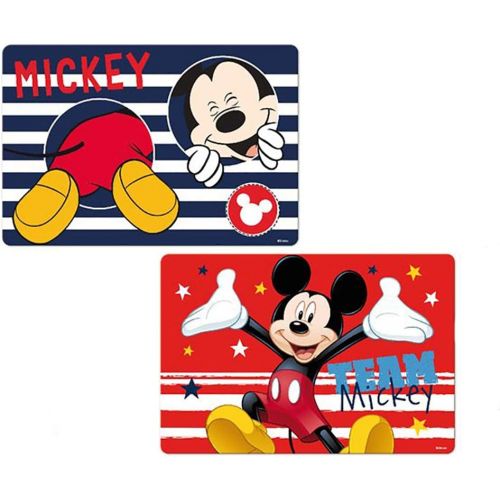 디즈니 Disney 3D Placemats for Dining Table Kitchen Mat Baby Placemat 3D Placemats for Dining Table Reusable Washable 2 at Price of 1 BPA-Free Floor Mats for Kids (Mickey Mouse)