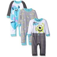 Disney Baby Boys Monsters Inc Mike and Sully 3 Pack Coveralls