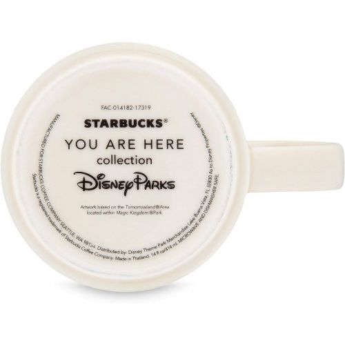 디즈니 2018 Disney Magic Kingdom Version 3 You Are Here (YAH) Starbucks Mug. NWT