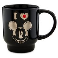 Disney I Love Mickey Mouse Coffee & Tea Mug Black with Red Jewel