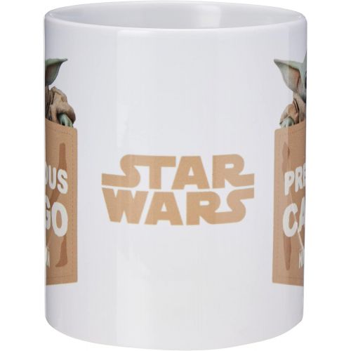 디즈니 Disney Star Wars The Mandalorian (Precious Cargo) Tea and Coffee Mug White, Ceramic White