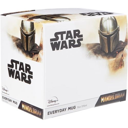 디즈니 Disney Star Wars The Mandalorian (Precious Cargo) Tea and Coffee Mug White, Ceramic White