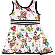 Disney Minnie Mouse Daisy Duck Girls Toddler Fit and Flare Ultra Soft Dress