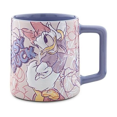 디즈니 Officially Licensed Disney Daisy Duck Coffee Mug Crazy Over Daisy Featuring Genuine Vintage Walt Disney Animation Art
