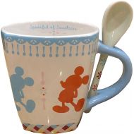 Disney Parks Shanghai Mickey Mouse Spoonful of Sweetness Ceramic Coffee Tea Mug Cup with Spoon