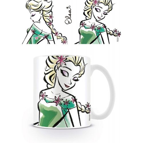 디즈니 Disney Pyramid InternationalFrozen (Elsa Illustration) Official Boxed Ceramic Coffee/Tea Mug, Multi-Colour, 11 oz/315 ml