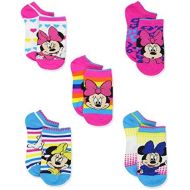 Disney Minnie Mouse Womens Teen Adult 5 pack No Show Socks (Shoe: 4-10 (Sock: 9-11), Minnie Mouse)