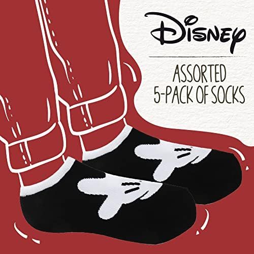 디즈니 Disney womens Disney Classic 5-pack No Show Socks