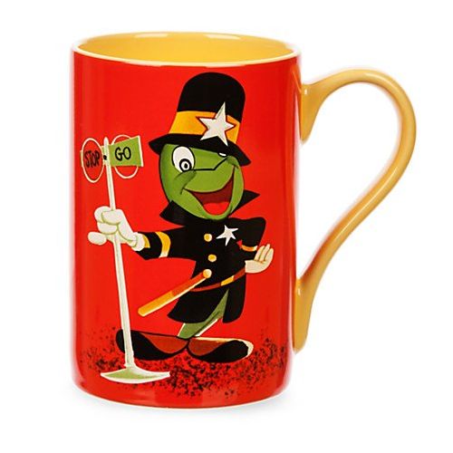 디즈니 Disney Store Jiminy Cricket Record Cover Mug Coffee Cup 16 oz