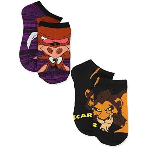 디즈니 Disney The Lion King Boys Girls Teen Adults 6 pack Socks Set (9-11 Womens (Shoe: 4-10), Gold/Multi)