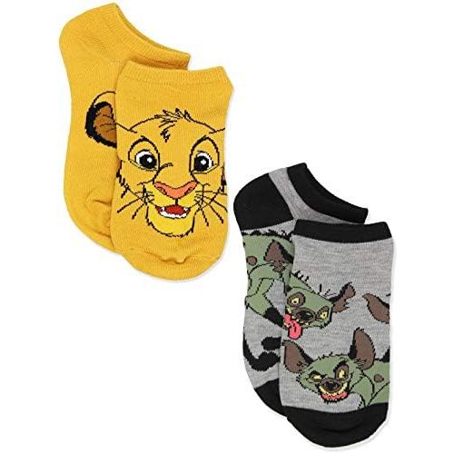 디즈니 Disney The Lion King Boys Girls Teen Adults 6 pack Socks Set (9-11 Womens (Shoe: 4-10), Gold/Multi)