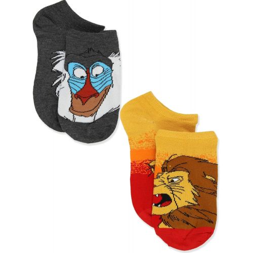 디즈니 Disney The Lion King Boys Girls Teen Adults 6 pack Socks Set (9-11 Womens (Shoe: 4-10), Gold/Multi)